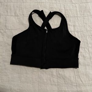 Athleta Women's Zip Front Sports Bra - Size Medium